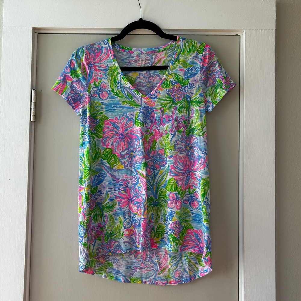 Floral V-Neck Women Top